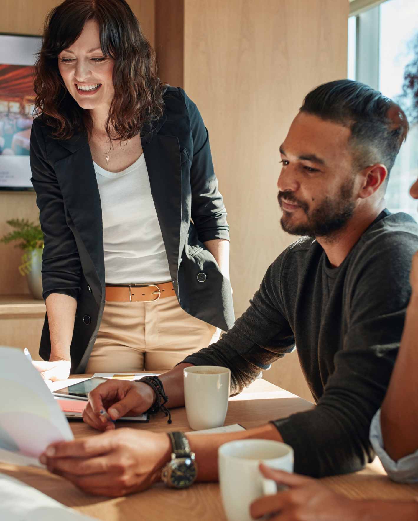 Short-term rental marketing team reviewing Airbnb advertising strategy for a Scottsdale property owner.