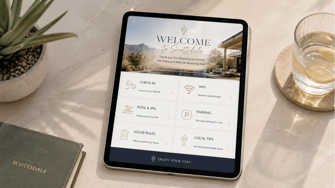 Scottsdale Airbnb Digital Welcome Guide